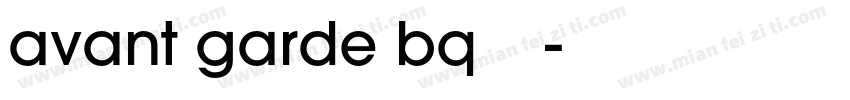 avant garde bq字体下载字体转换